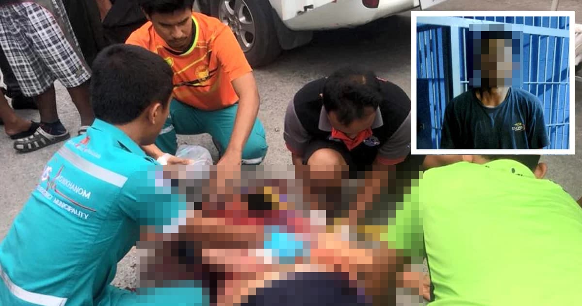 ผัวหึงโหด คว้ามีดแทงเมีย 13 แผล ก่อนใช้อิฐทุบหัวดับ