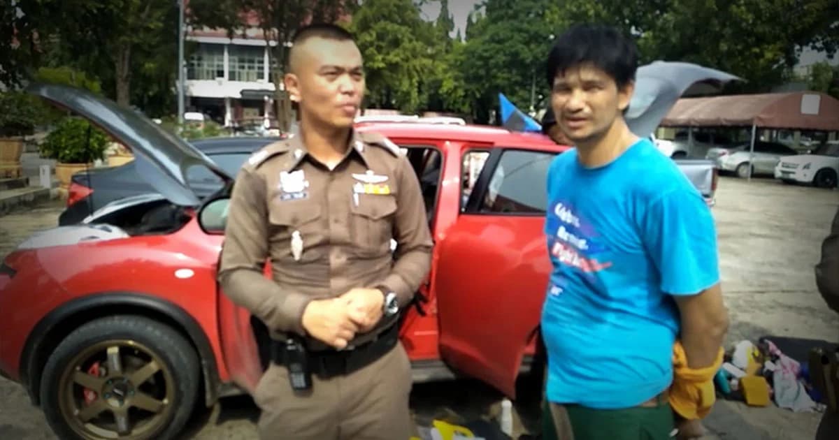 หนุ่มกรุงเก่าขับเก๋งฝ่าด่านตรวจ พกยาเสพติดพร้อมปืน 1 กระบอก