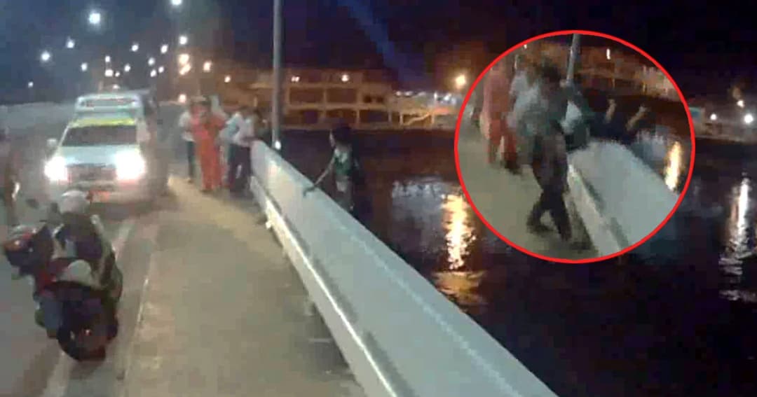 กู้ภัยชาร์จตัวช่วยชีวิต! หนุ่มอุบลฯน้อยใจพี่สาว คิดสั้นกระโดดแม่น้ำมูล จนปลอดภัย