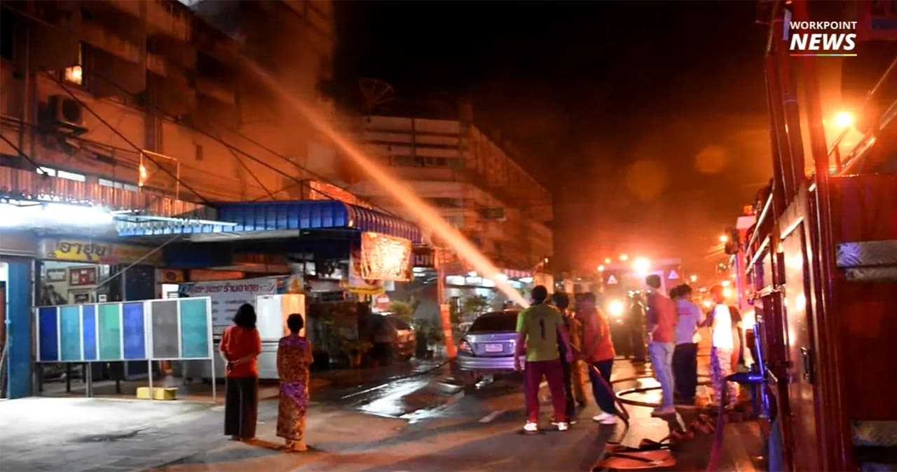 สลด เพื่อนบ้านช่วยเหลือเหตุไฟไหม้ เสียชีวิตกลางกองเพลิง