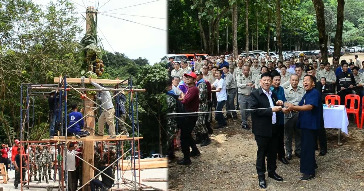 ได้ฤกษ์ยกเสาเอก ‘ศาลาอนุสรณ์ถ้ำหลวง’ เสร็จต้นปี 62 ชูเป็นพื้นที่ของคนทั้งโลก