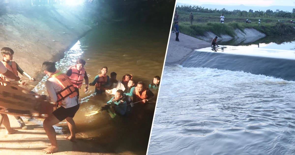 ระทึก! 6 นร. โดดช่วยเพื่อนตกน้ำ หลังขี่ จยย. ผ่านฝายน้ำล้น น้ำซัดจมดับ 2 ราย