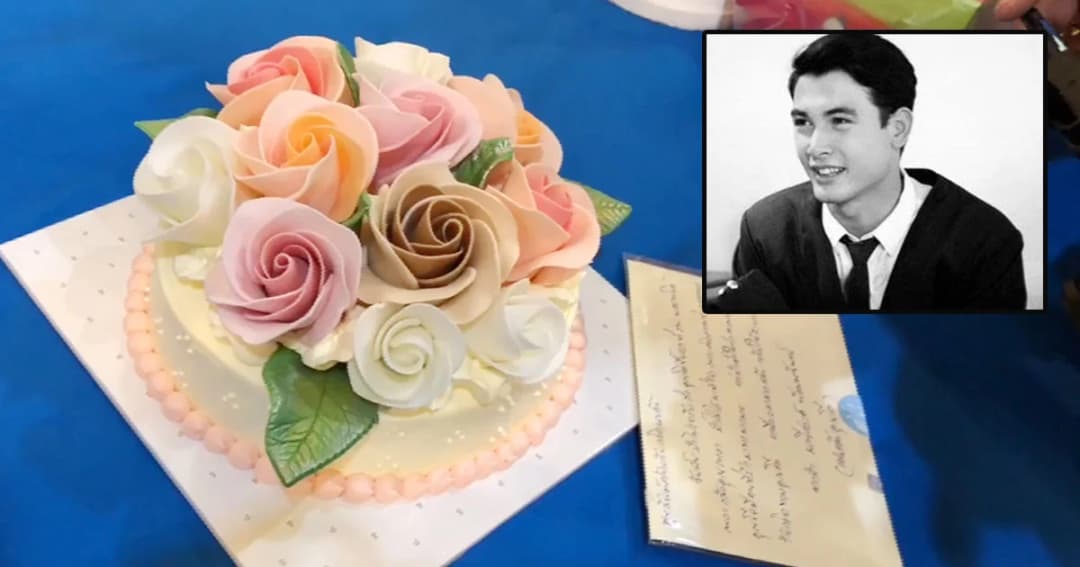 ทำบุญวันเกิด “โอ วรุฒ” อายุครบ 49 ปี แฟนคลับนำเค้กดอกกุหลาบมามอบให้