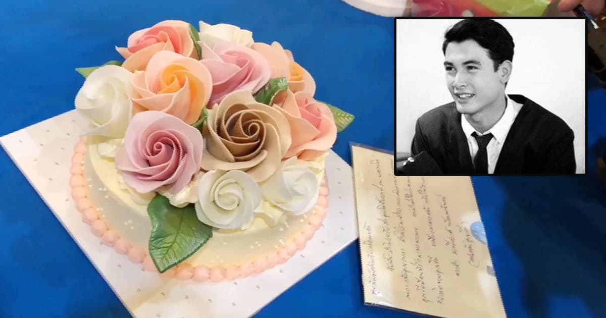 ทำบุญวันเกิด “โอ วรุฒ” อายุครบ 49 ปี แฟนคลับนำเค้กดอกกุหลาบมามอบให้