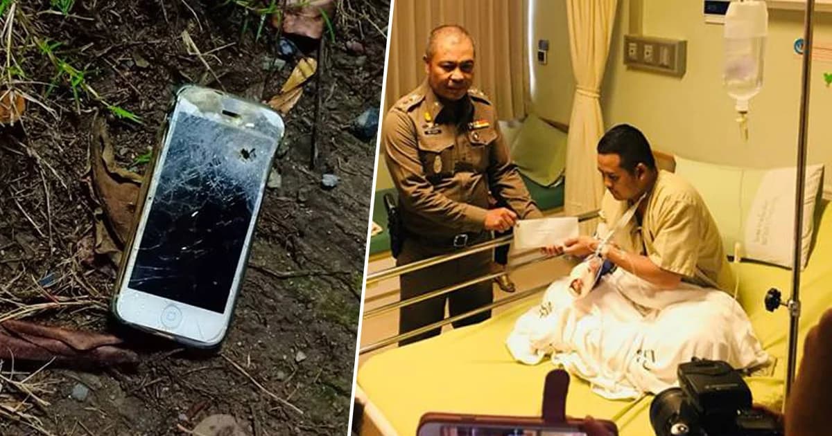 ตำรวจถูกยิงลูกหลงขณะระงับเหตุ เผยไอโฟนช่วยชีวิต กระสุนไม่ทะลุร่าง