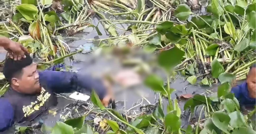 สลด! นาวาอากาศโท ออกไปงมหอยในคลองจมน้ำดับ