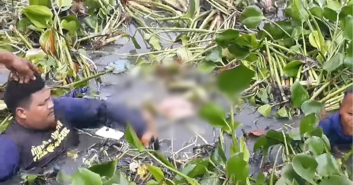 สลด! นาวาอากาศโท ออกไปงมหอยในคลองจมน้ำดับ