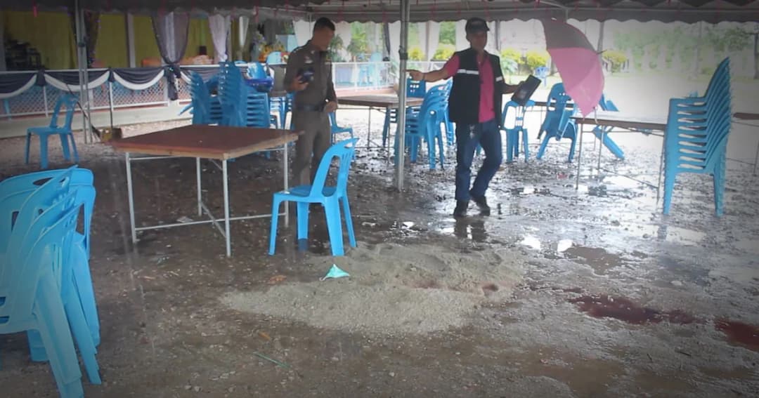 คนร้ายเหิม ! ลอบยิงพยานคดีเผารถและฆ่าคนงานรับเหมา ตายกลางงานศพ