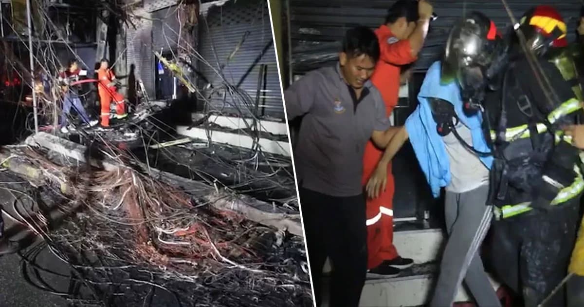 ระทึก ! ไฟไหม้สายไฟก่อนลามเข้าร้านถ่ายรูป ตรงข้ามเซ็นทรัลลาดพร้าว