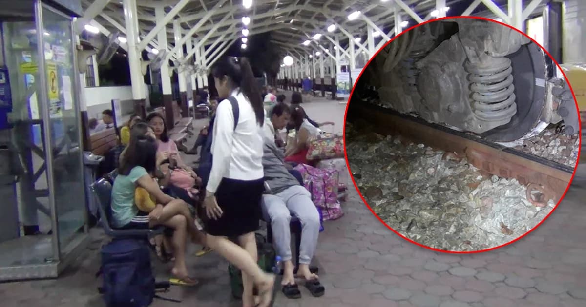 รถไฟตกราง จ.แพร่ ทำรถไฟสายเหนือชะงัก ผู้โดยสารตกค้าง 300 ชีวิต