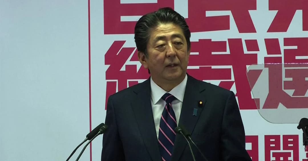 อาเบะชนะเลือกตั้งหัวหน้าพรรครัฐบาลสมัยที่ 3