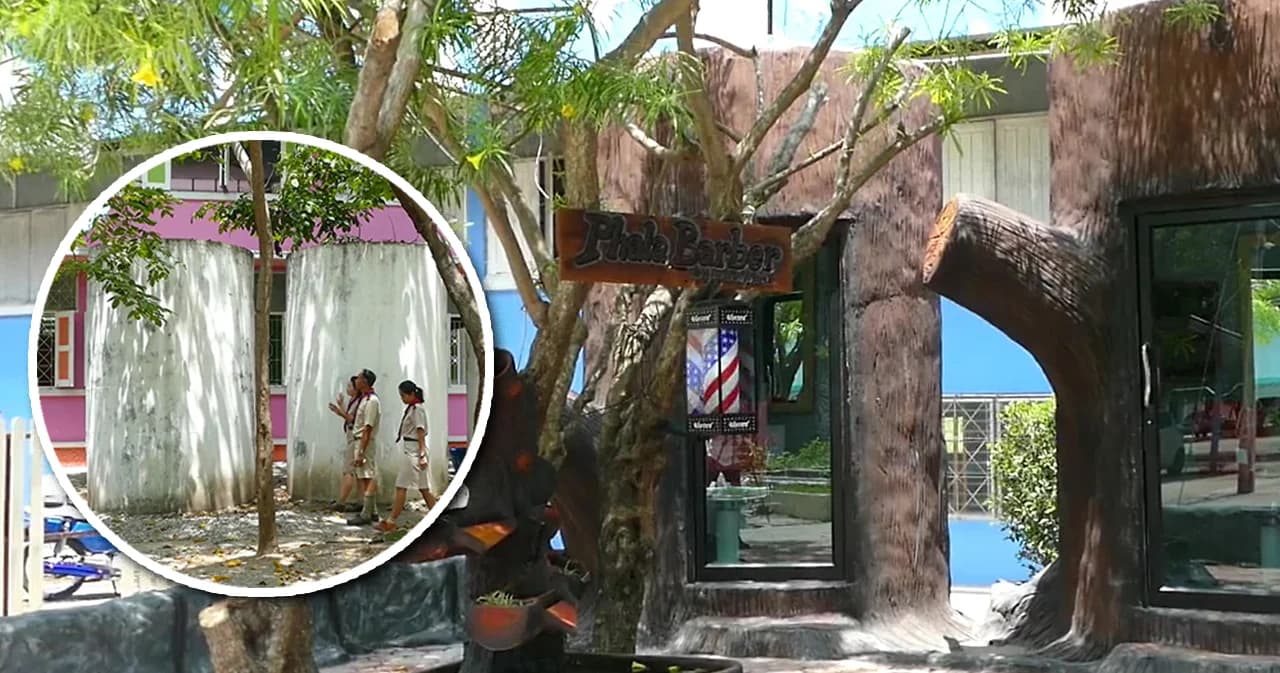 ไอเดียเจ๋ง! เปลี่ยนแท็งก์น้ำ เป็นร้านตัดผม