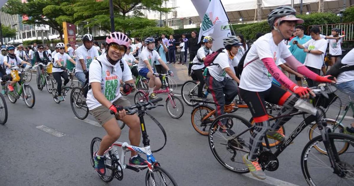 กทม. ชวนลดใช้รถยนต์ส่วนตัว Bangkok Car Free Day 2018