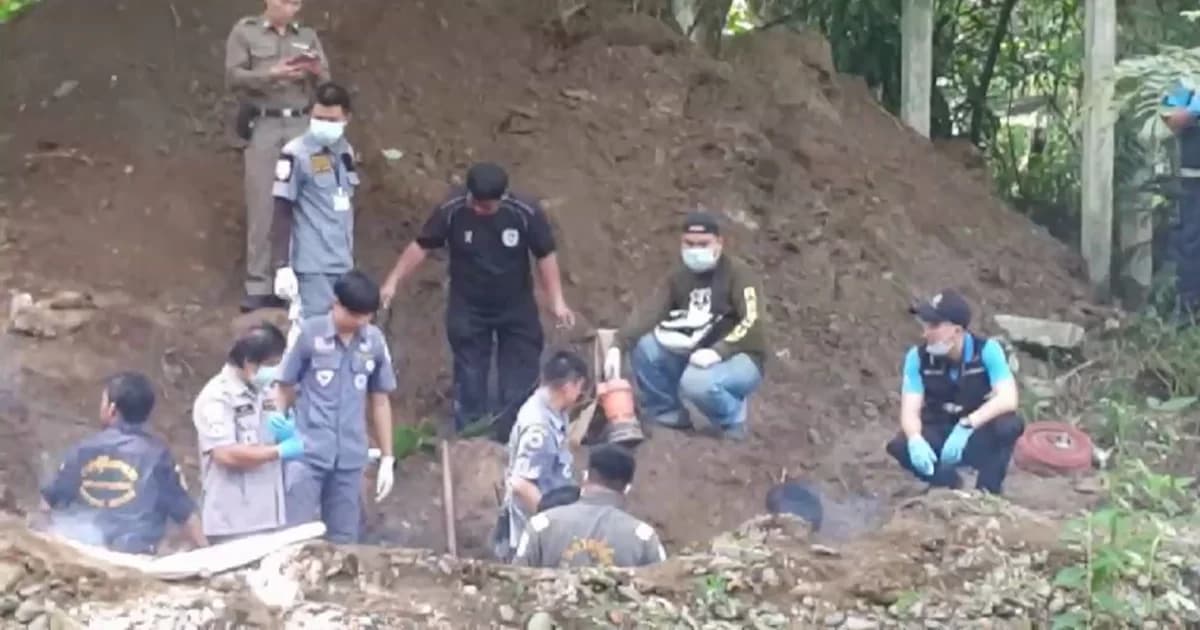 พบศพแล้ว! ภรรยาไทย-สามีฝรั่ง ถูกฆ่าฝังดินที่สวนหน้าบ้าน จ.แพร่