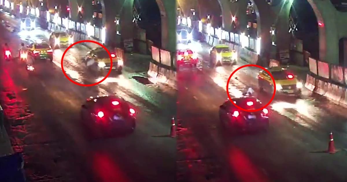 แท็กซี่ฆาตกร ชนคนข้ามถนนดับก่อนซิ่งหนี