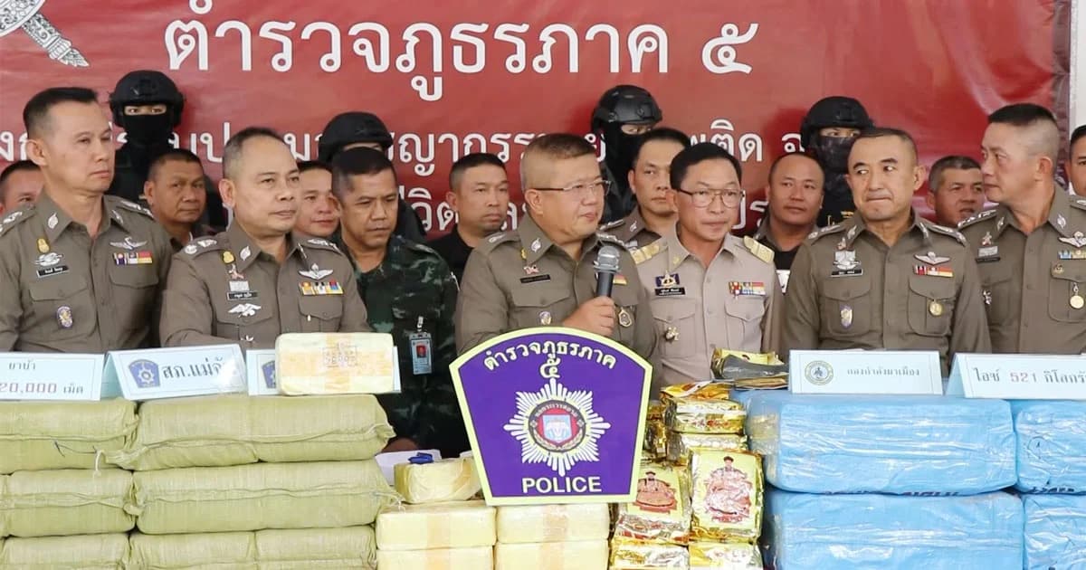 จับบิ๊กล็อต! ยาบ้าทะลักภาคเหนือ 12.4 ล้านเม็ด ไอซ์ 500 กก.