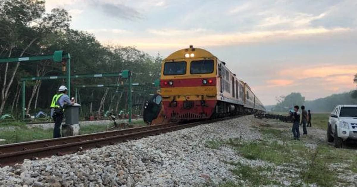 กู้ได้แล้ว! รถไฟตกรางที่บางกล่ำเปิดเดินรถไฟสายใต้ตามปกติ