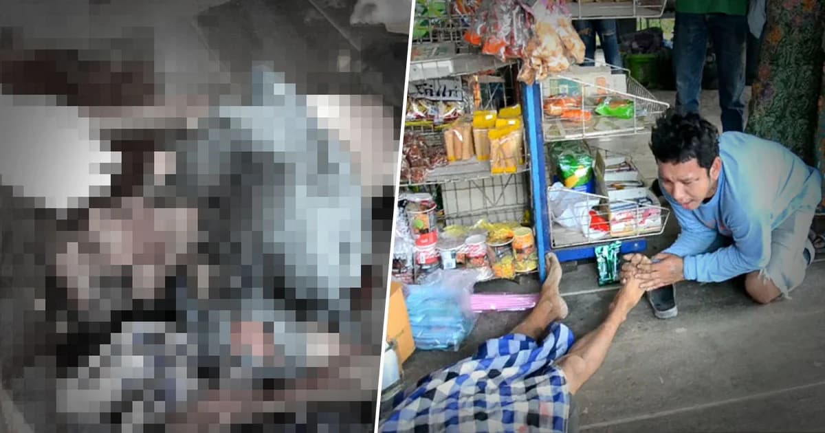 หนุ่มเมายา ! คลั่งถูกไล่ลงจากรถทัวร์ คว้าครกทุบหัวชาวบ้านดับสยอง