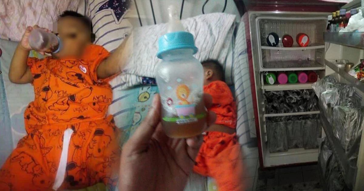 จวกยับ ! พ่อวัยรุ่นเอา “น้ำใบกระท่อม” ใส่ขวดนมให้ลูกดื่ม อ้างเด็กอยากกินน้ำ