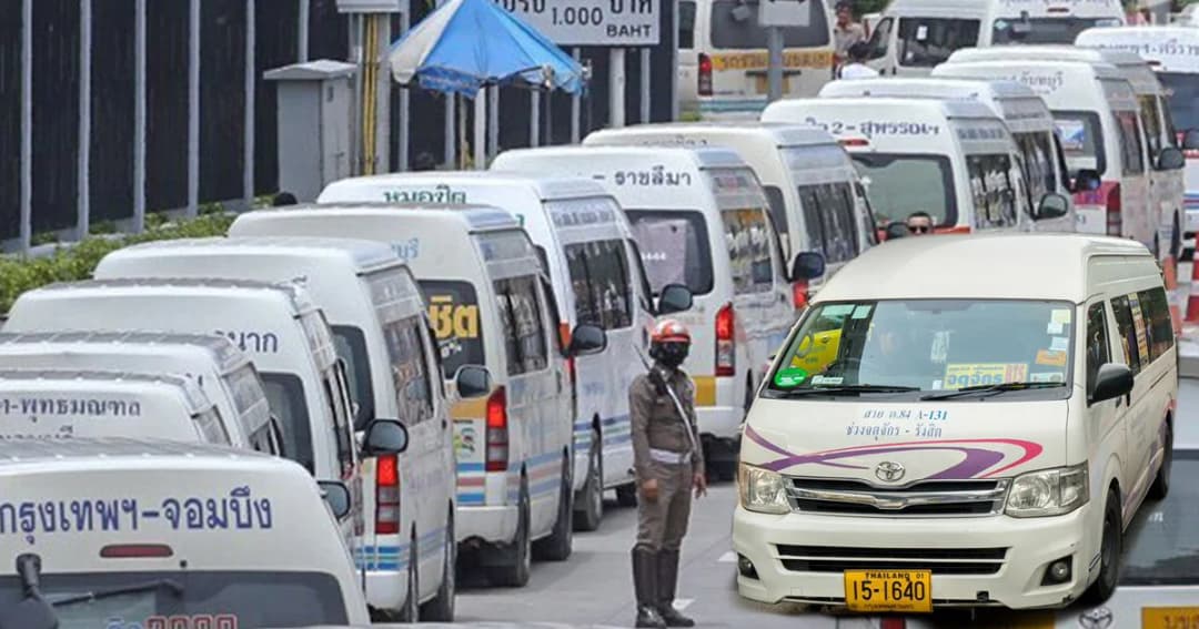 รถตู้หยุดเดินรถวันแรก 1,800 คัน แนะวางแผนก่อนออกจากบ้าน