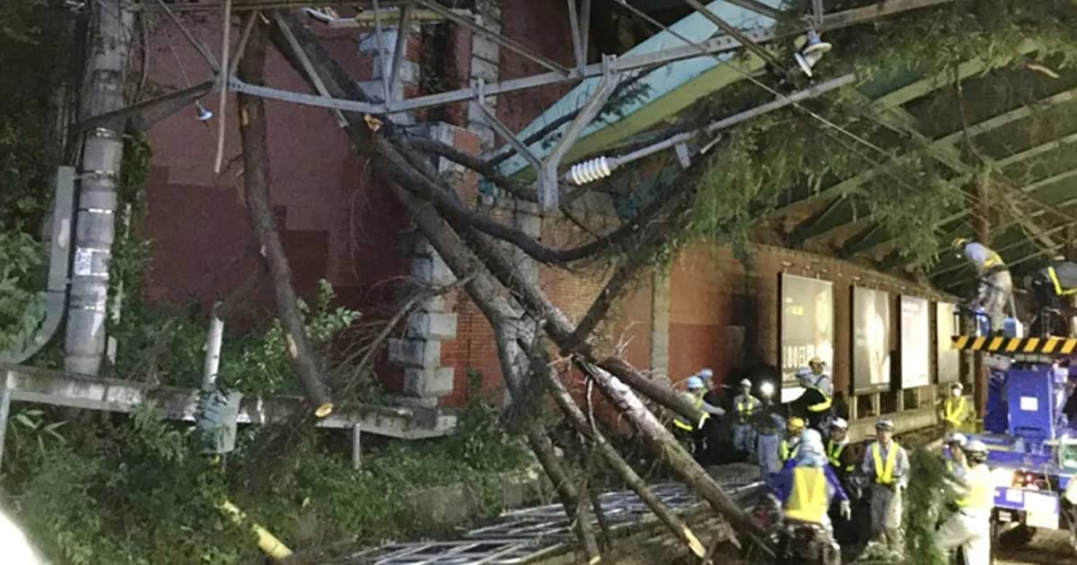 เสียชีวิต 2 เจ็บ 120 ไต้ฝุ่นจ่ามีถล่มญี่ปุ่น บ้านกว่า 5 แสนหลังไร้ไฟฟ้า