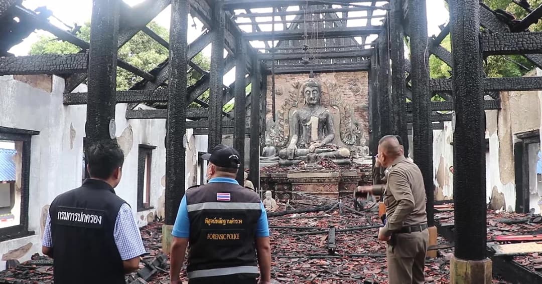 รื้อทิ้ง! โบสถ์วัดแม่ทะหลวง อายุกว่า 112 ปี หลังไฟไหม้วอดเกือบทั้งหลัง