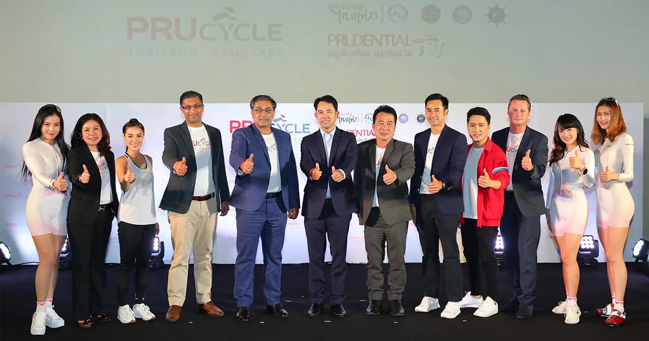 เปิดตัว “PRUcycle Thailand” งานปั่นจักรยานสุดยิ่งใหญ่ครั้งแรกในประเทศไทย บนชายหาดบางแสน
