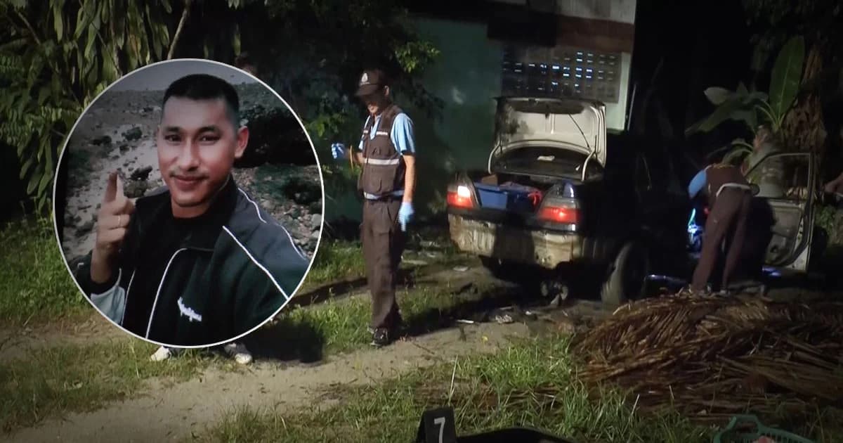 บึ้มสนั่น ! คนร้ายวางระเบิดเก๋งทหารหนุ่ม ดับสยองคาบ้านพัก ตชด.ระนอง