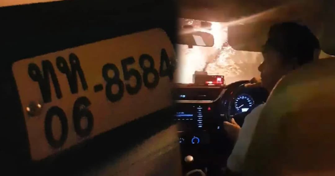 ยึดใบขับขี่ ปรับ 1 พัน แท็กซี่ทิ้งผู้โดยกลางสายฝน