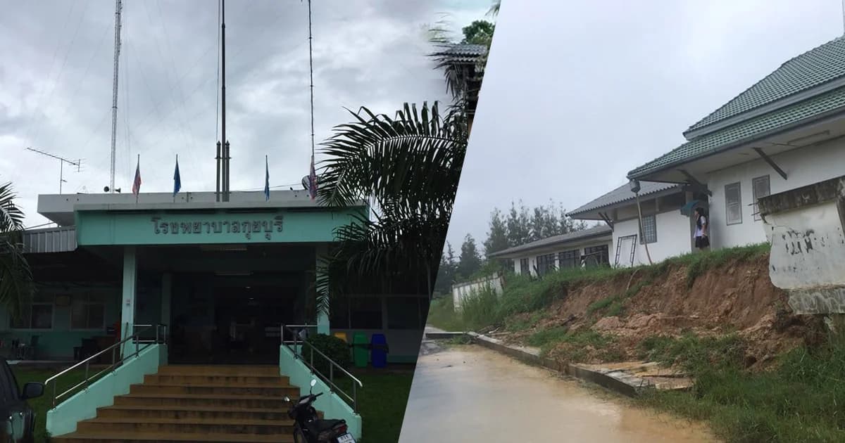 สสจ.ประจวบฯ เร่งสำรวจความเสียหาย รพ.ที่ถูกน้ำท่วม 6 แห่ง