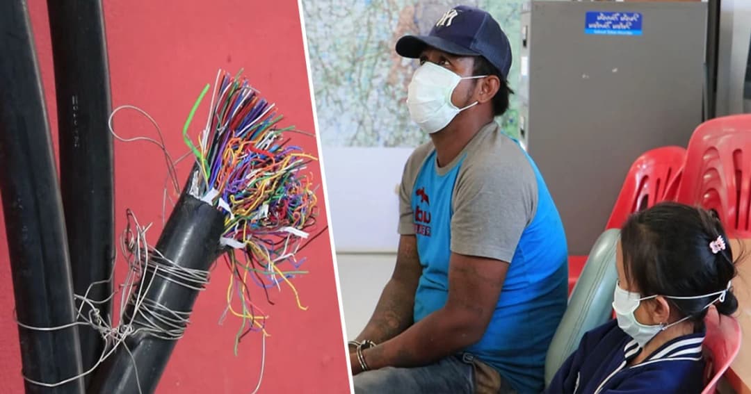 สองผัวเมียแสบ ! ลอบตัดสายเคเบิลทีโอทีเชียงใหม่ 300 คู่สายโทร-อินเทอร์เน็ตล่ม