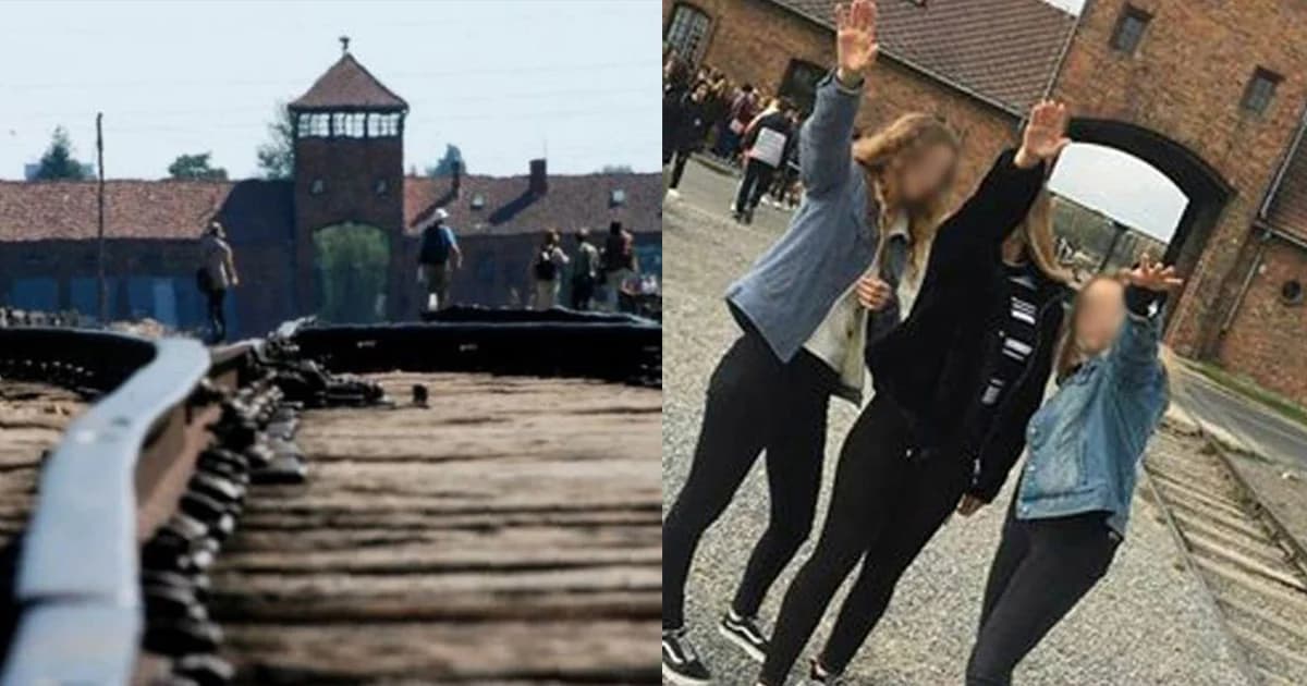 เจ้าหน้าที่เร่งตามตัว 3 สาว หลังโพสต์ท่า “ซีกไฮล์” หน้าค่ายเอาช์วิทซ์