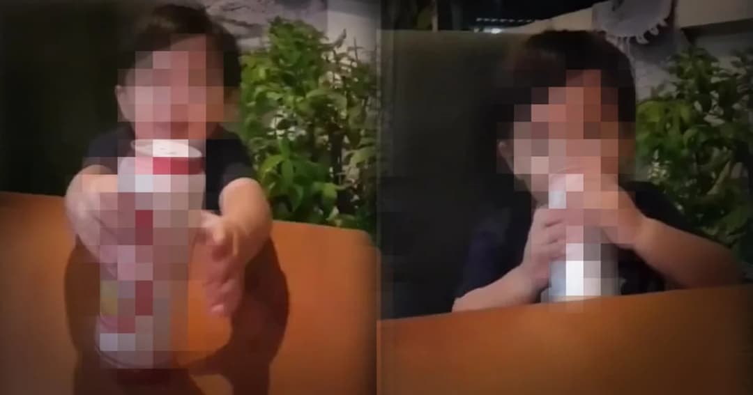 พ่อให้ลูกดื่มเบียร์ บอกได้เพื่อนเมาแล้ว