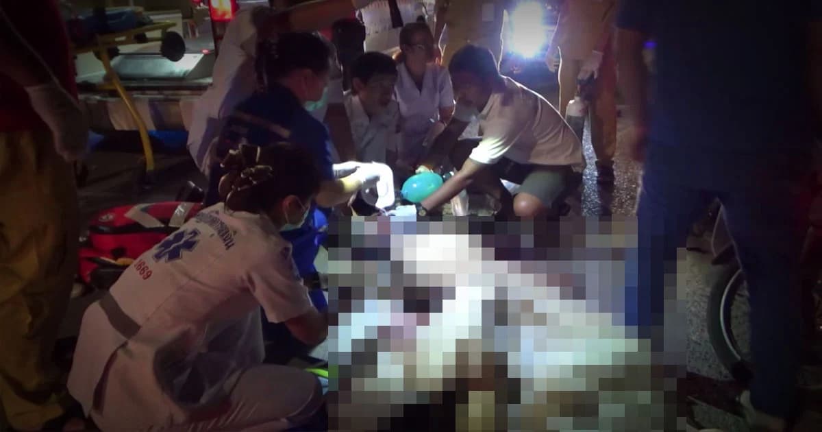 ไล่ล่าคนขับกระบะ ! ซิ่งชนชายวัย 63 ปี เสียชีวิต ขณะขี่จยย.รับลูกสาวกลับบ้าน