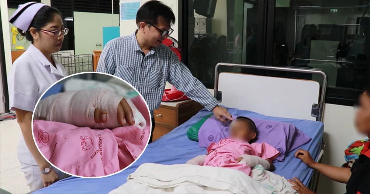 อันตราย ! เด็ก 8 ขวบ โยนประทัดลูกบอลพลาดระเบิดใส่มือหวิดขาด