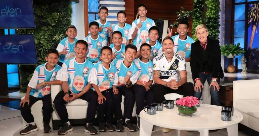 13 หมูป่าเตรียมออกรายการดัง Ellen แถมพบซลาตัน