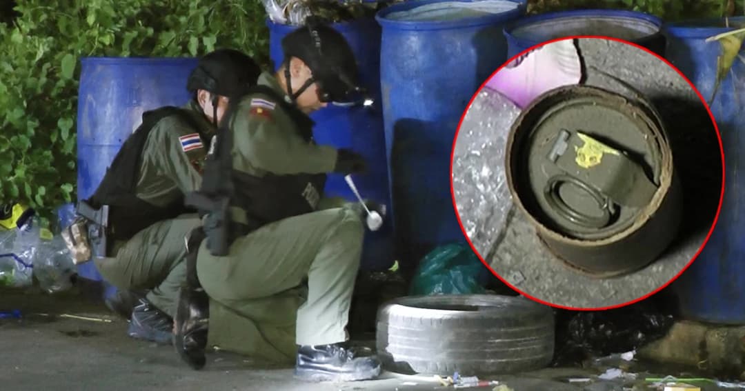 กู้ระทึก! คนเก็บขยะพบระเบิดสังหาร ถูกทิ้งข้างถังขยะ สภาพใช้งานได้