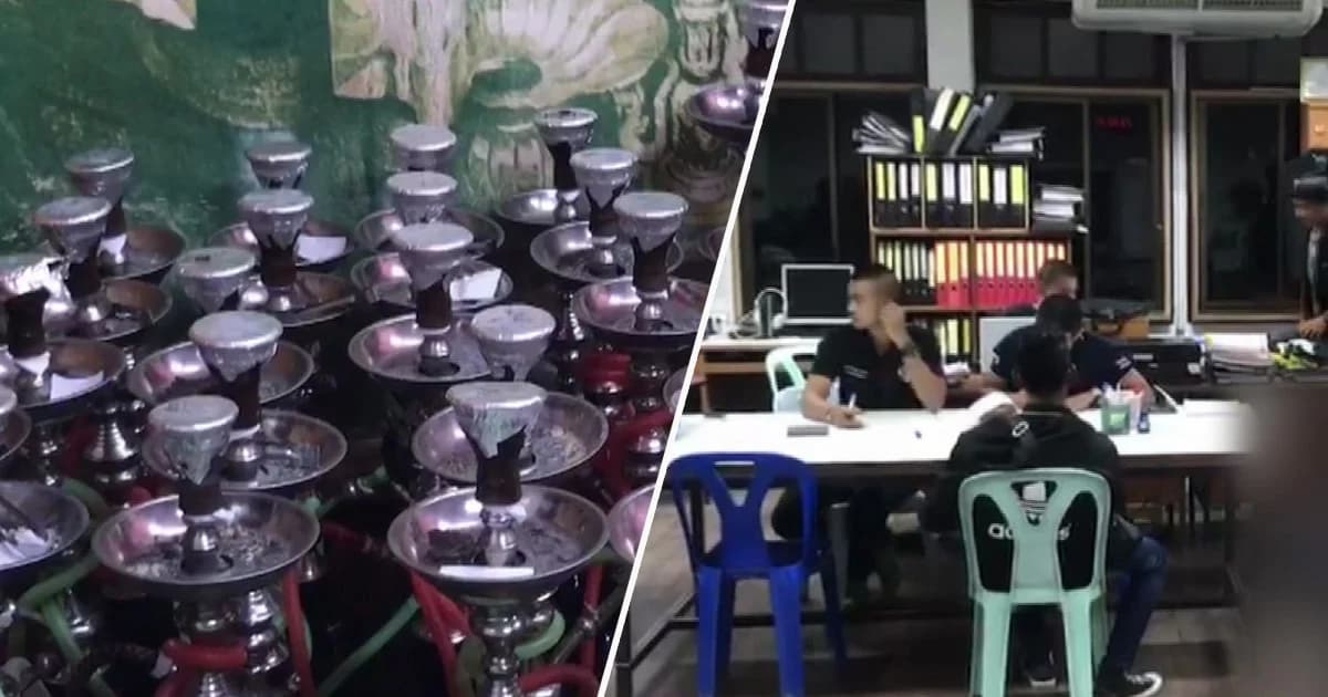 ควบคุมวัยรุ่น 51 คน มั่วสุมสูบบารากู่กลางเมืองยะลา