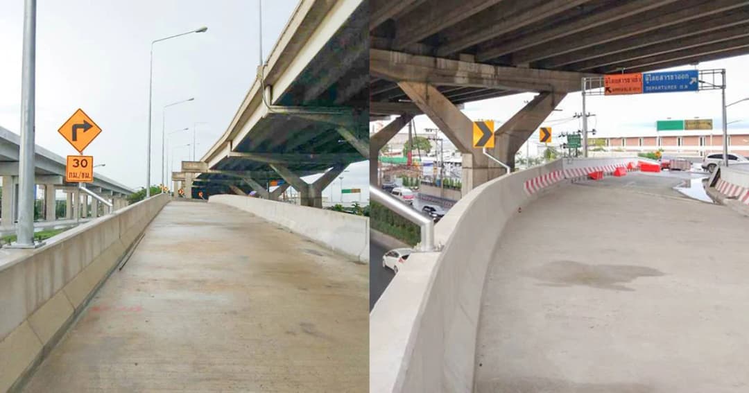 กรมทางหลวง เตรียมเปิดใช้ “สะพานเข้าสนามบินดอนเมือง” ต้นเดือน พ.ย.นี้