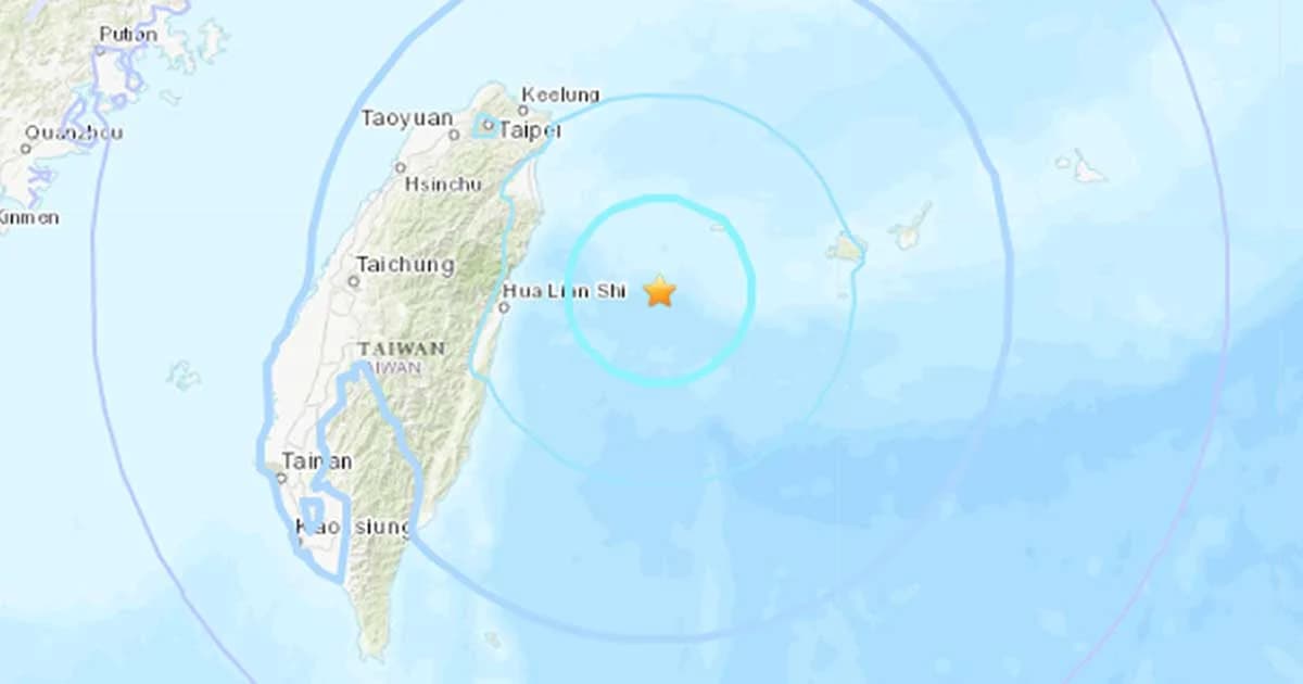 แผ่นดินไหวขนาด 5.7 นอกชายฝั่งไต้หวัน สะเทือนถึงกรุงไทเป