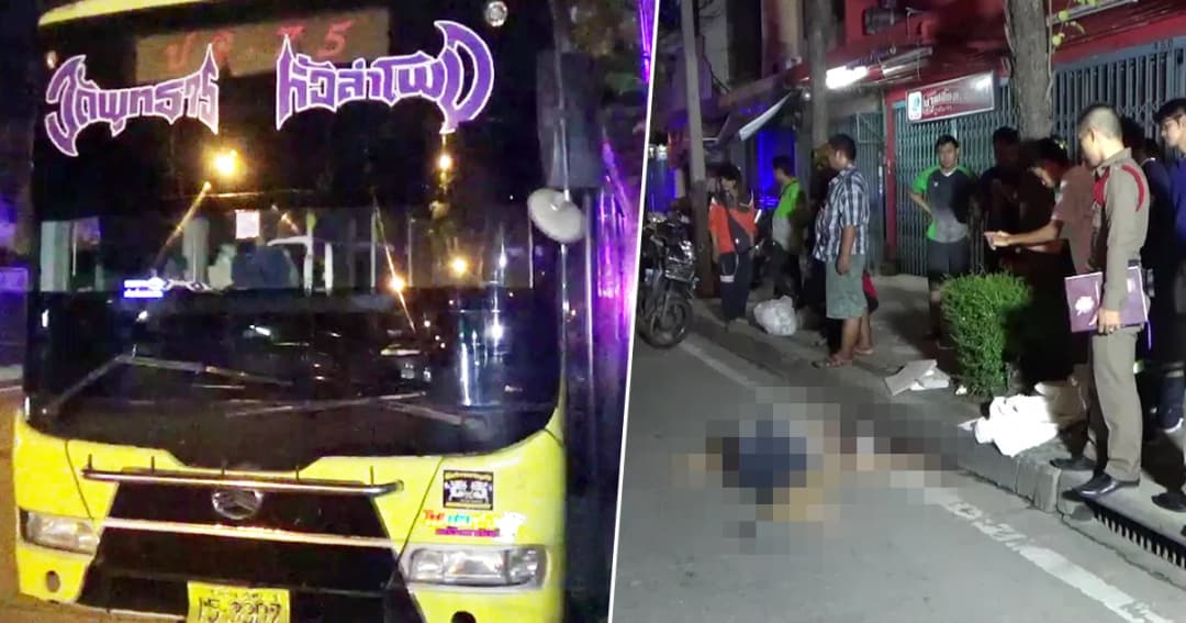 หนุ่มซิ่ง จยย. แซงรถเมล์ไม่พ้น เสียหลักล้มโดนทับร่าง ดับอนาถ