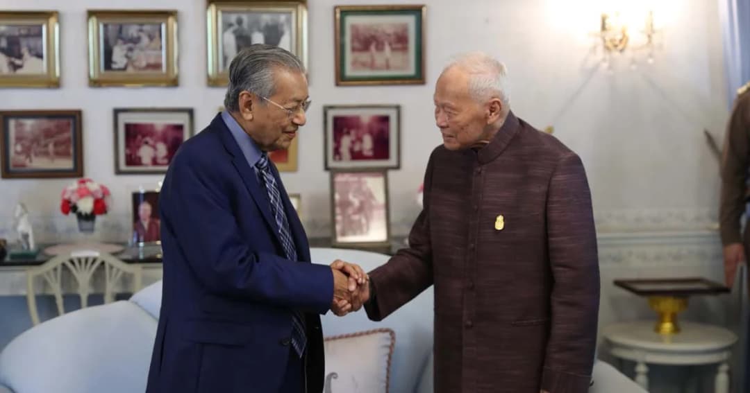 เกือบ 30 ปีที่ไม่ได้พบกัน! “มหาเธร์-ป๋าเปรม” รำลึกความทรงจำนายกฯ สมัยเดียวกัน