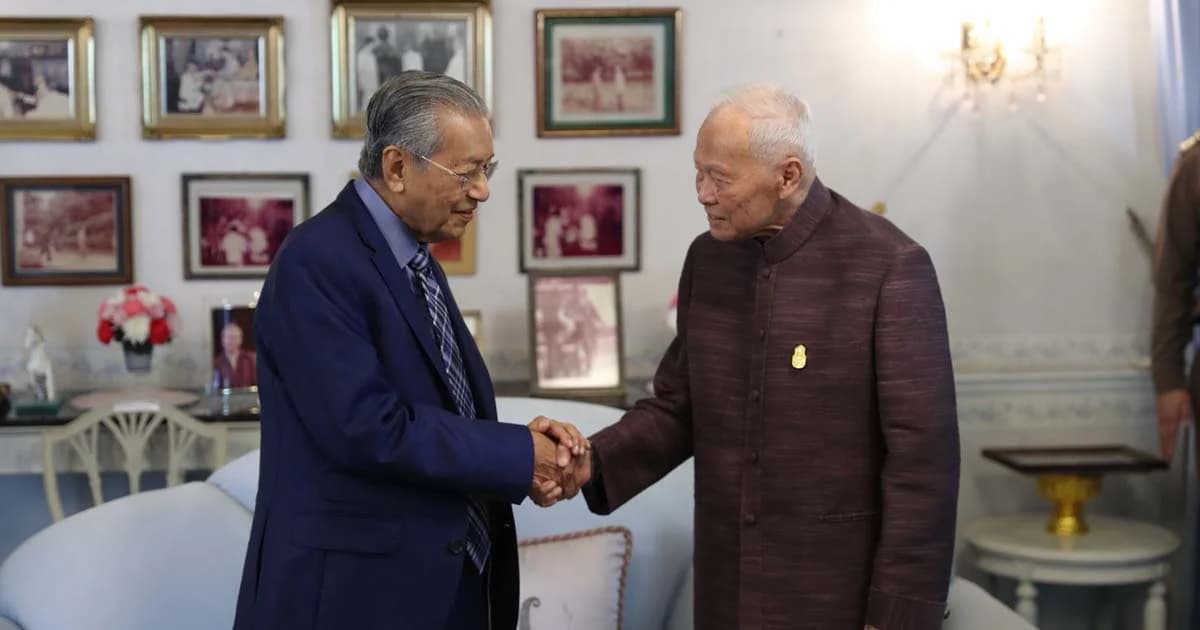 เกือบ 30 ปีที่ไม่ได้พบกัน! “มหาเธร์-ป๋าเปรม” รำลึกความทรงจำนายกฯ สมัยเดียวกัน