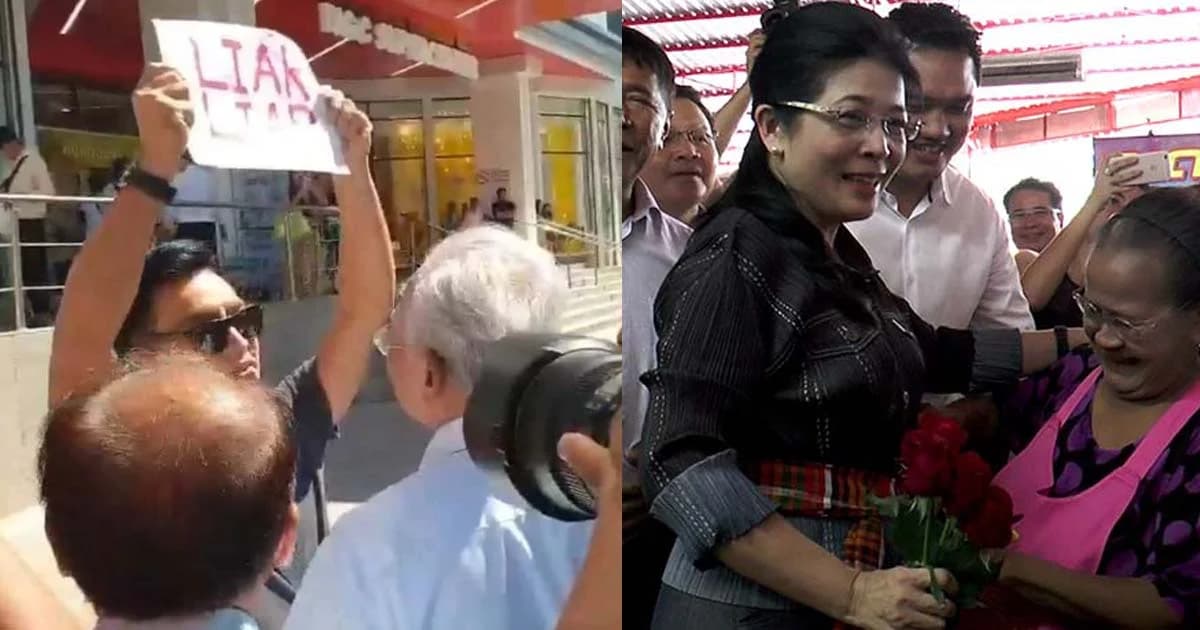 “สุเทพ” เดินกทม.เจอชูป้ายโกหกใส่ “หญิงหน่อย” นำทีมเพื่อไทยลุยโคราช