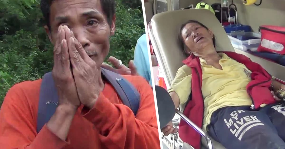 เจอแล้ว! สองลุงป้าเก็บเห็ด หลงป่าดอยพระบาท 2 วัน สภาพอิดโรย