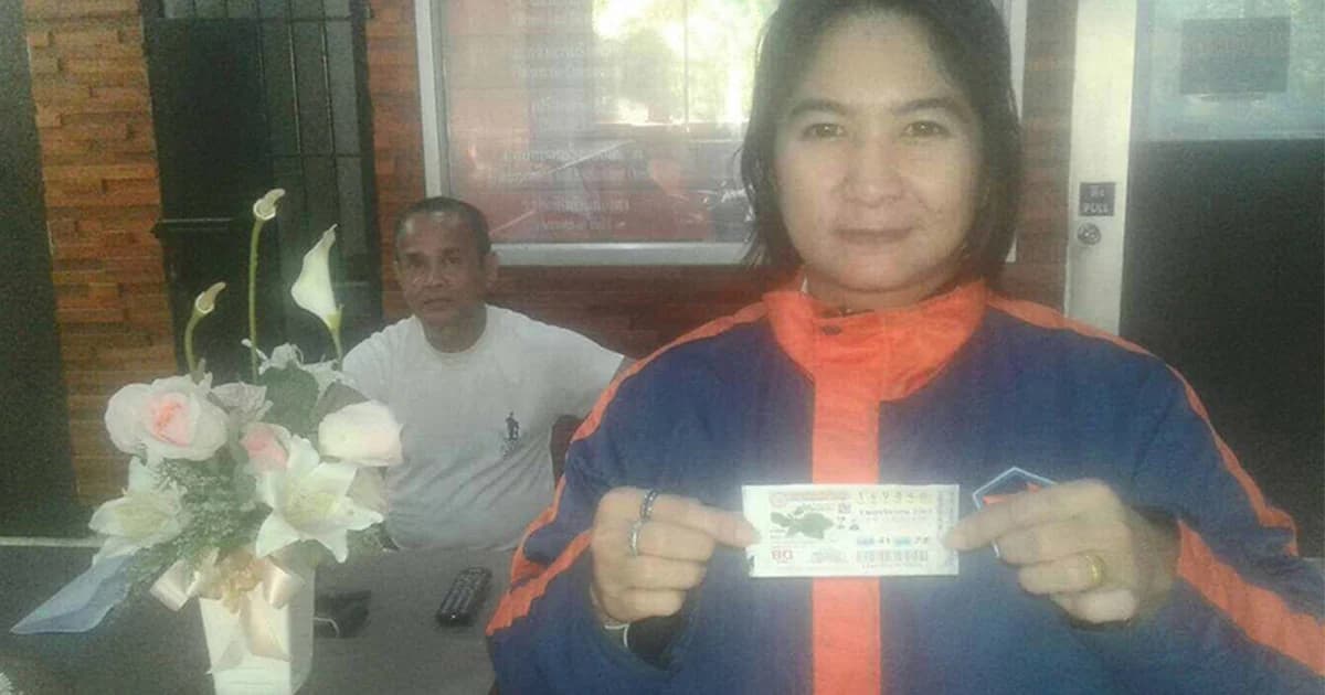 หวังถูกเลขท้าย เเต่ได้รางวัลที่ 1 ! สาวสุรินทร์ ดวงเฮง รับ 6 ล้าน