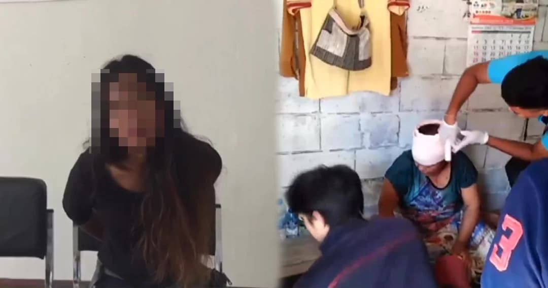 สาวระแวงเพื่อนบ้านจะข่มขืนลูก คว้ามีดอีโต้ฟันหัวเลือดอาบ