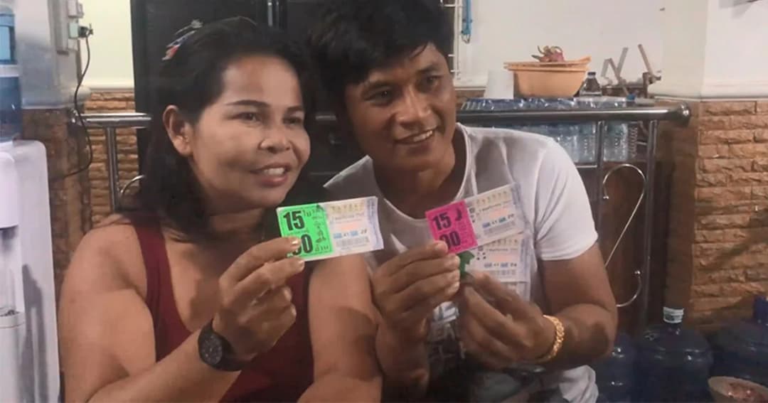 2สามีภรรยาชาวอุดรฯ ถูกหวยชุดใหญ่ รับ 90 ล้าน พ่วงเลขท้ายอีก 40 ใบ