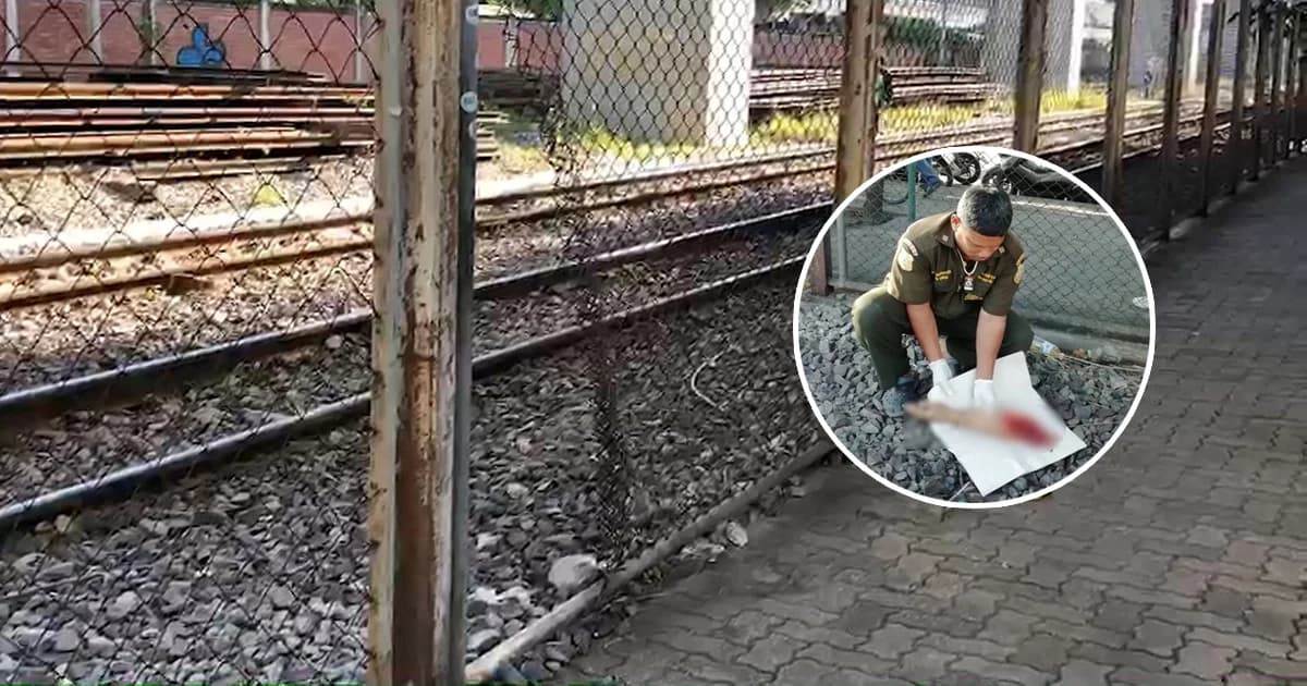 หนุ่มชะตาขาด มุดรั้วข้ามทางรถไฟ ไม่ทันมองถูกรถไฟชนดับ