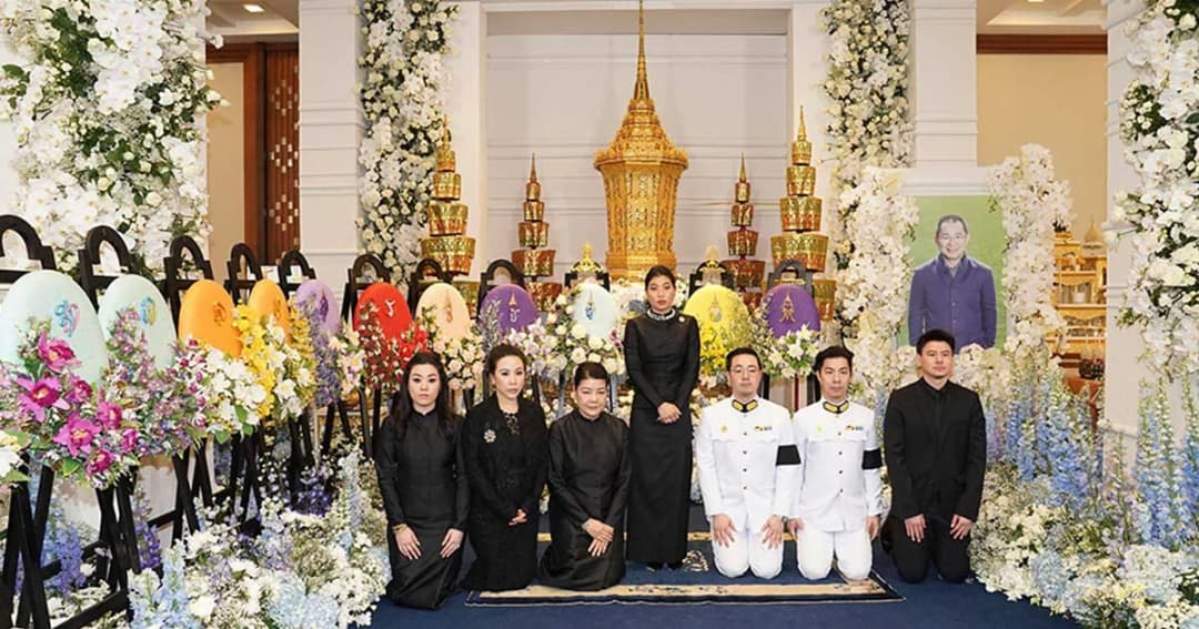 พระองค์เจ้าสิริวัณณวรีนารีรัตน์ เสด็จไปในการสวดพระอภิธรรม วิชัย ศรีวัฒนประภา